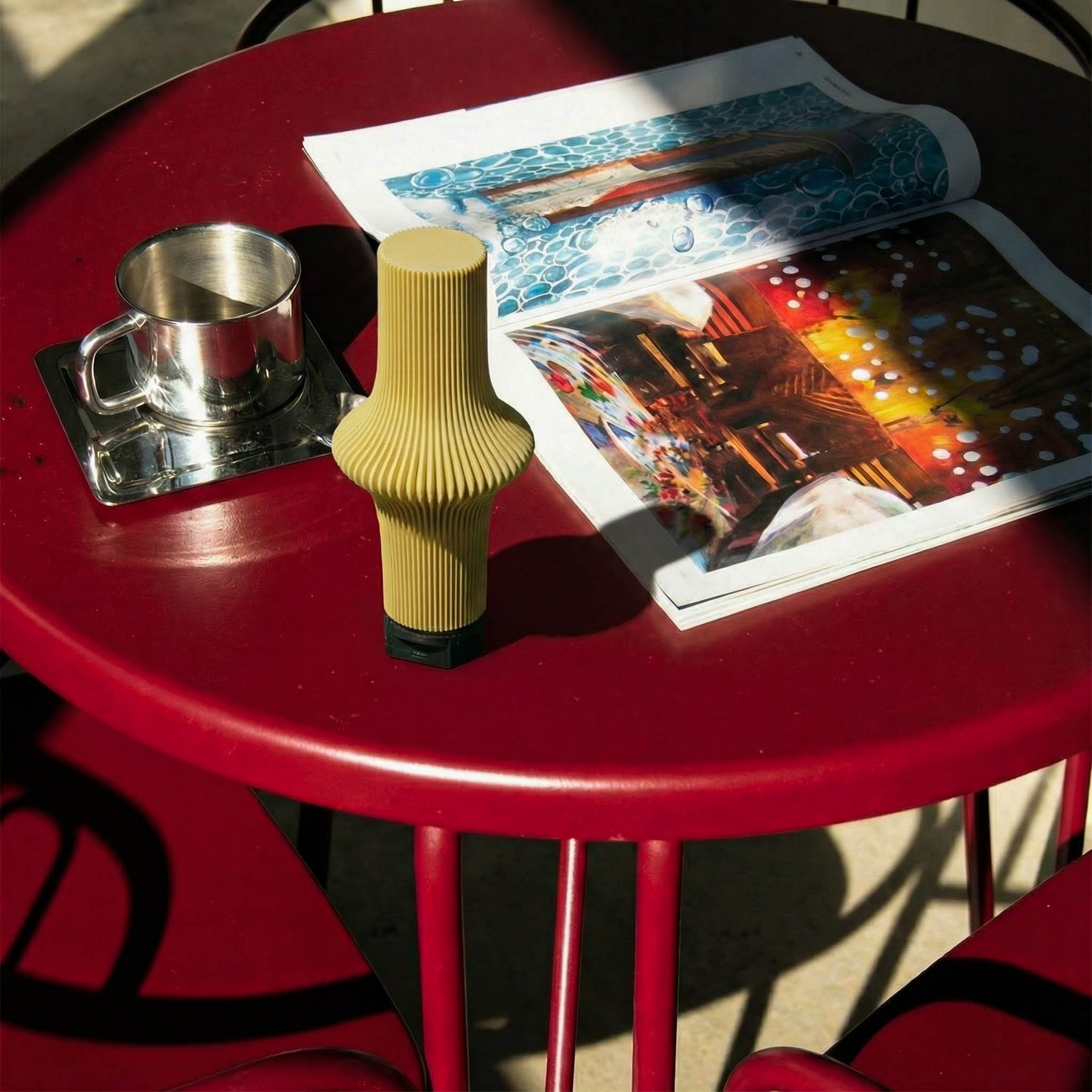 Zeya Butter rechargeable table lamp switched off