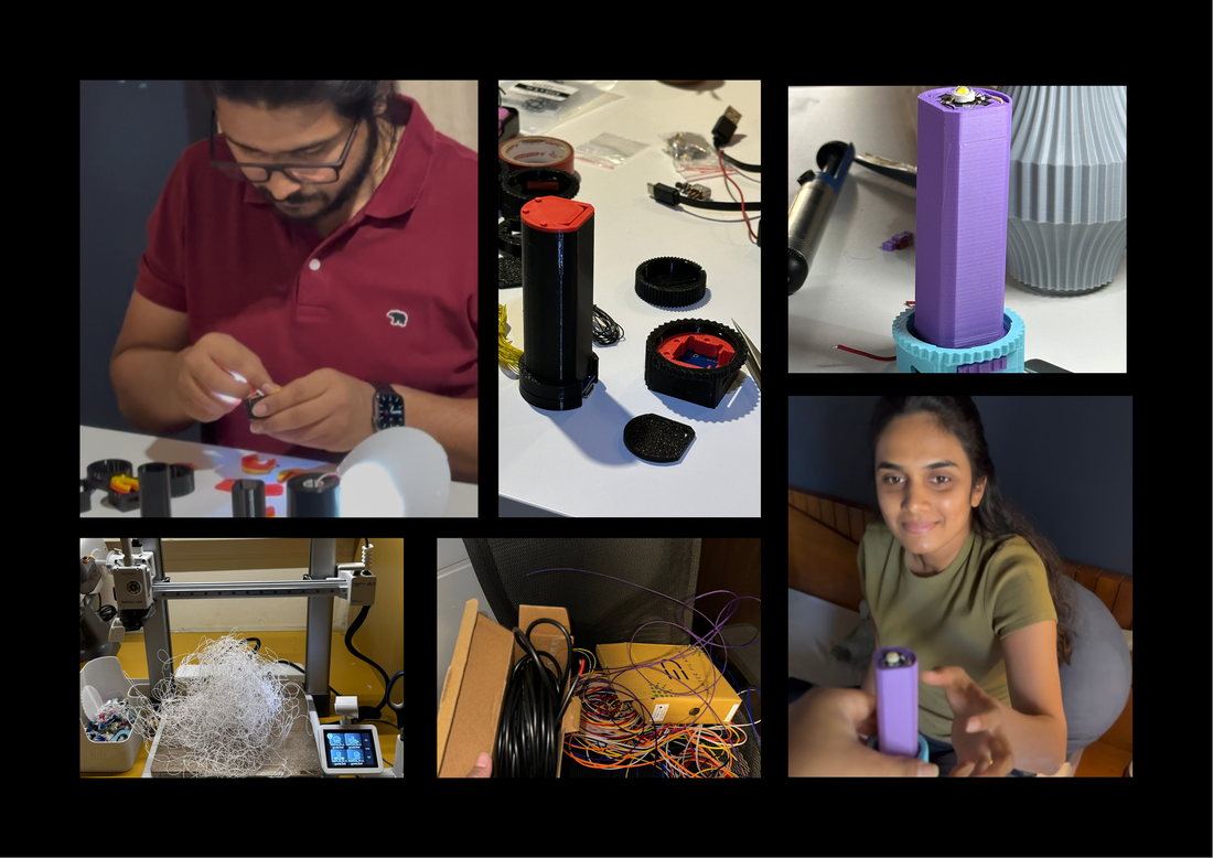 all images together for prototype of muvelo vaari table led lamps