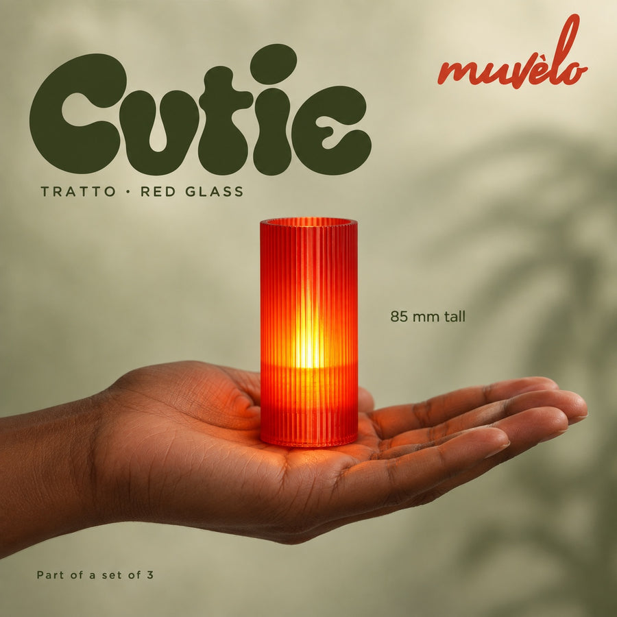 Cutie Tratto Trio | Red Glass