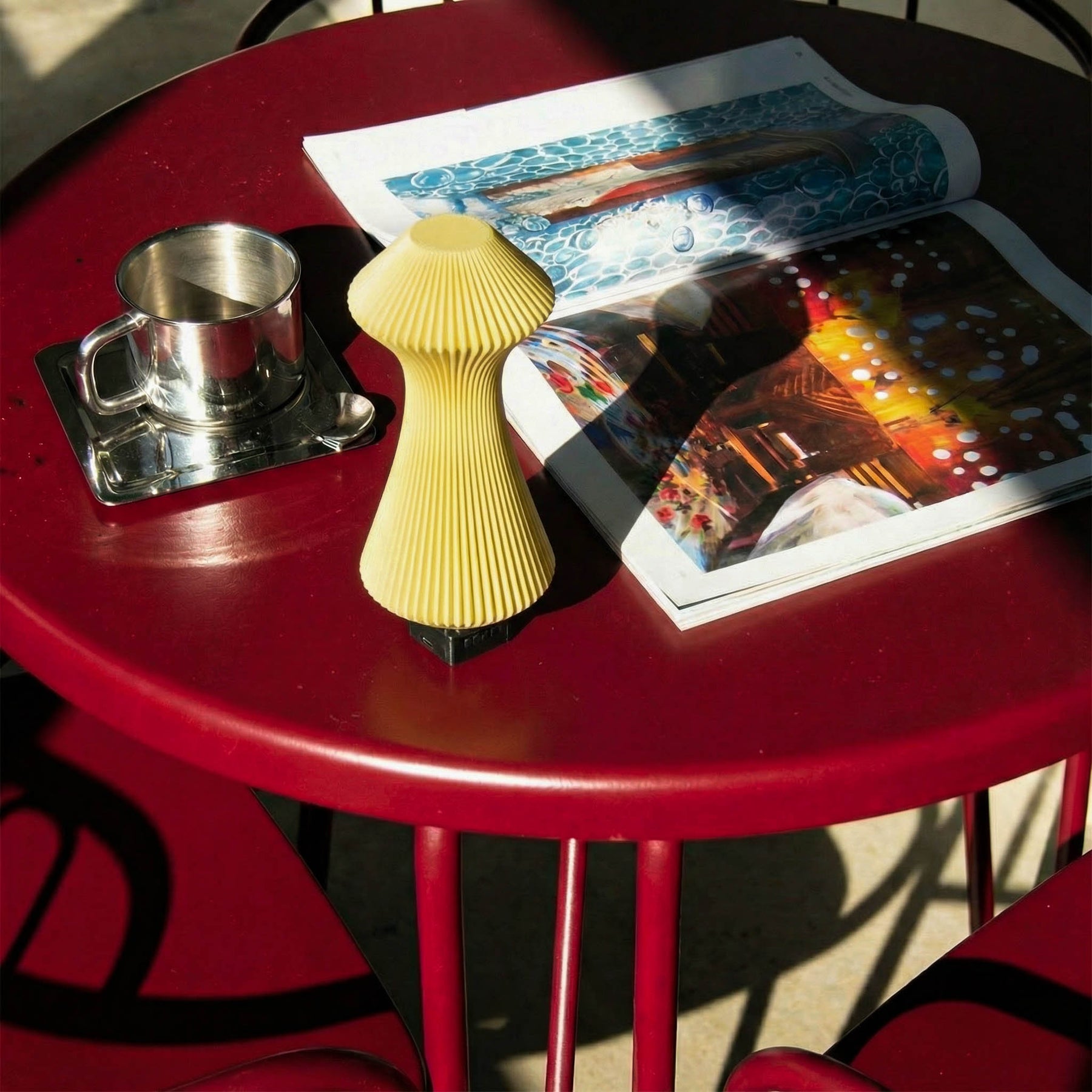 Volara Butter Button Control | Rechargeable Table Lamp