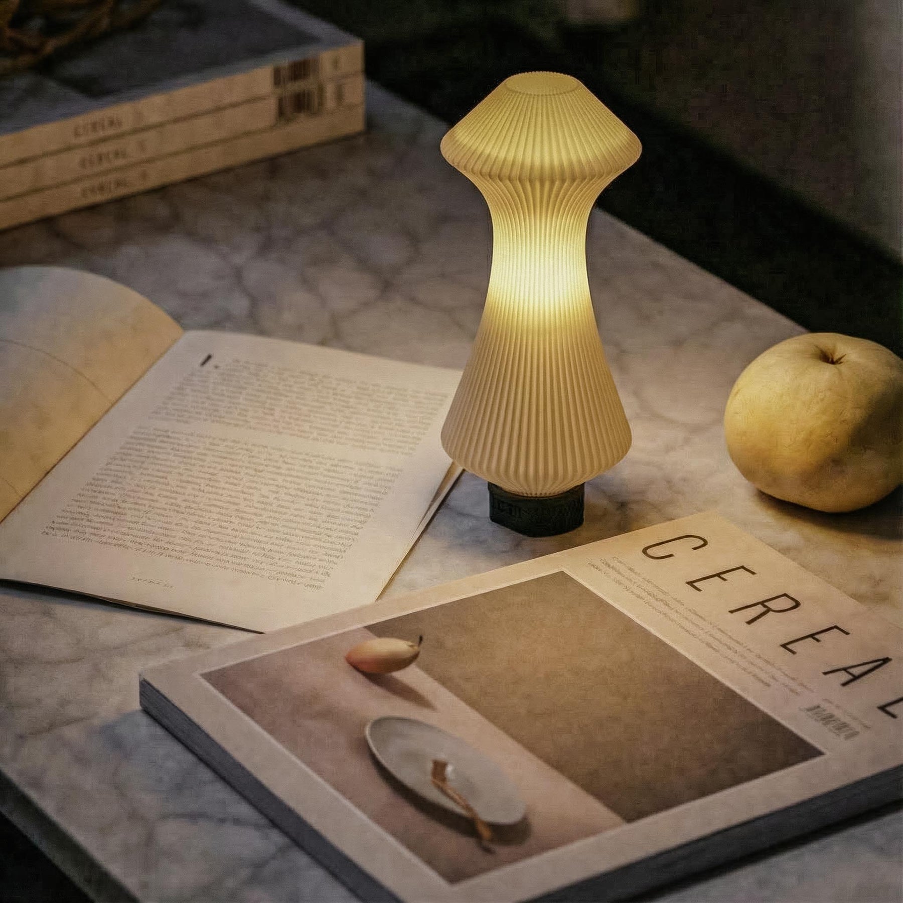 Volara Vanilla | Rechargeable Designer Table Lamp