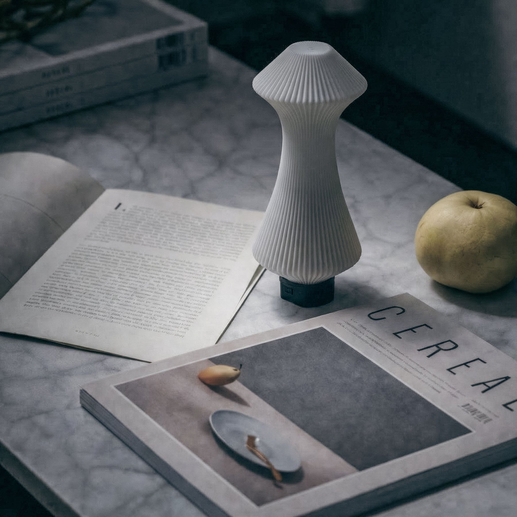 Volara Vanilla Button Control | Rechargeable Table Lamp