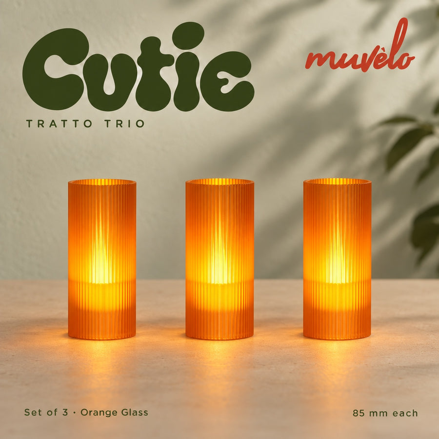 Cutie Tratto Trio | Orange Glass