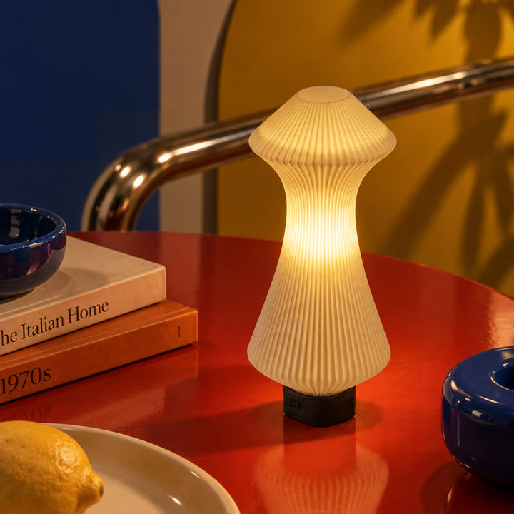 Volara Vanilla Button Control | Rechargeable Table Lamp